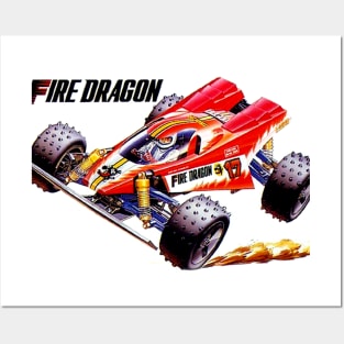 Classic Radio Controlled Race Car - Fire Dragon Posters and Art